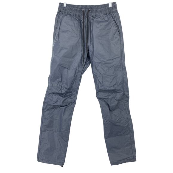 John Elliott Grey Tomba Himalayan Trousers Mens Sz 1 US S Slim Fit Waxed Cotton - Picture 1 of 8